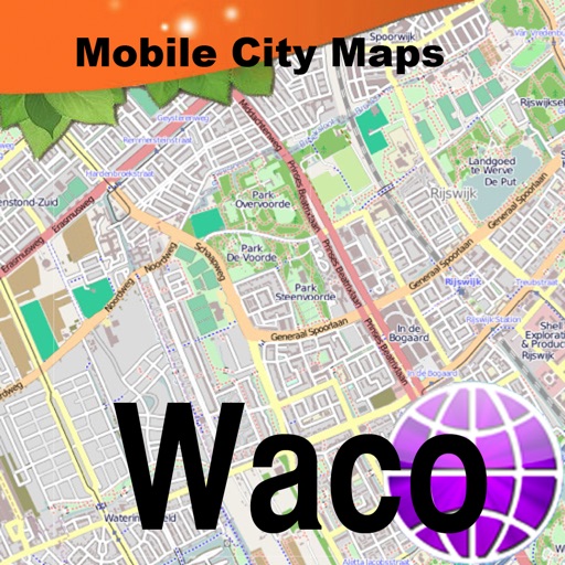 Waco Street Map. icon