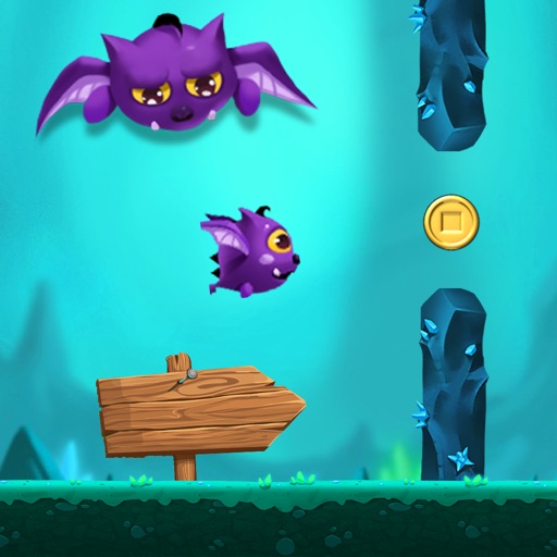 Flying Bat - a fun free game for kids icon