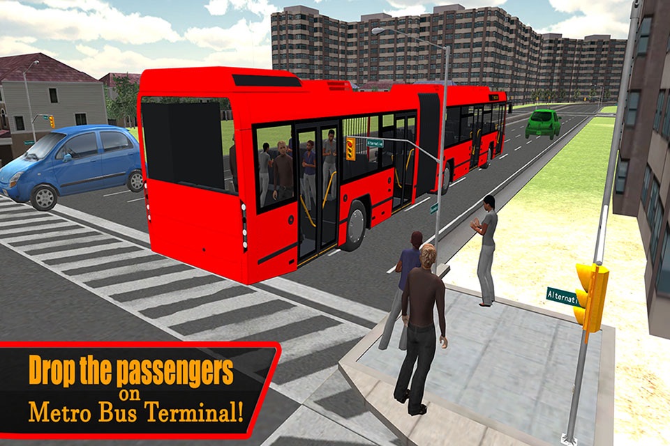 3D Metro Bus Simulator - Public transport service & trucker parking simulation game screenshot 4