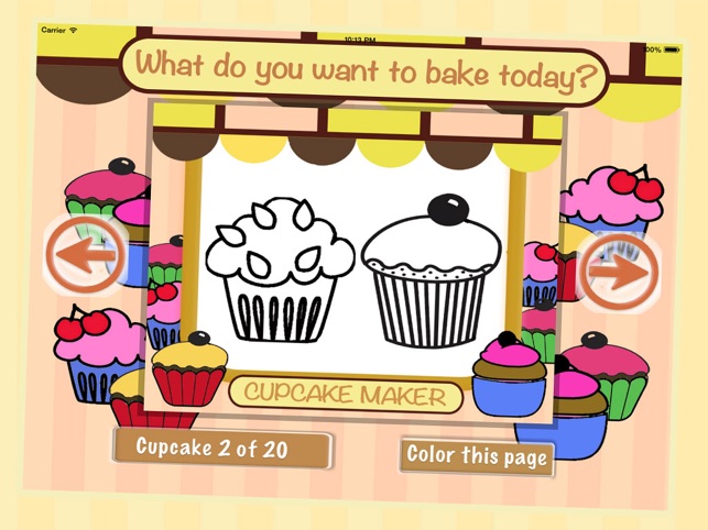 My Cupcake Maker - Free Color Cake Book 