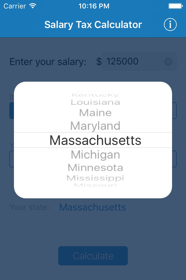 Salary Tax Calculator screenshot 2