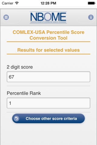 NBOME Score Converter screenshot 4