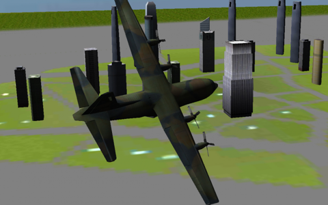 3D Army plane flight simulator screenshot 3