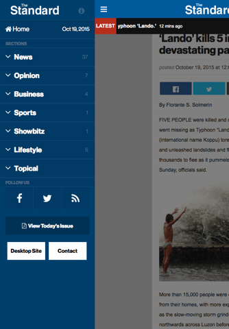 The Standard Philippines screenshot 2