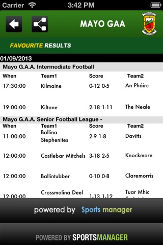 Mayo GAA screenshot 2