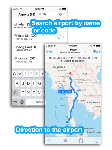 【图】AirNav Pro(截图3) 【图】AirNav Pro(截图3)