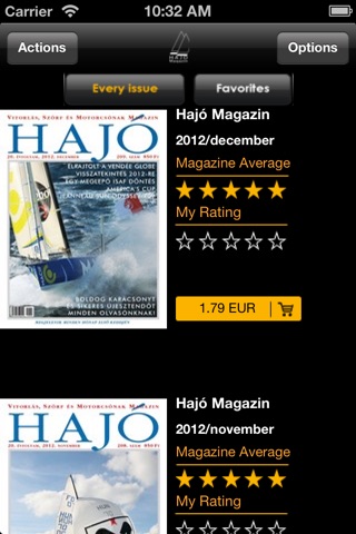 Hajó magazin screenshot 2