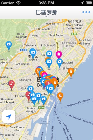 巴塞罗那离线地图（离线地图、巴塞罗那地铁、GPS导航） screenshot 2