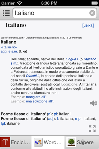 Tutti Dizionario Italiano screenshot 2