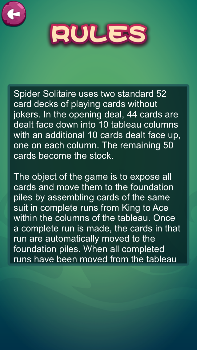 Card: Spider Solitaire ^ screenshot 3