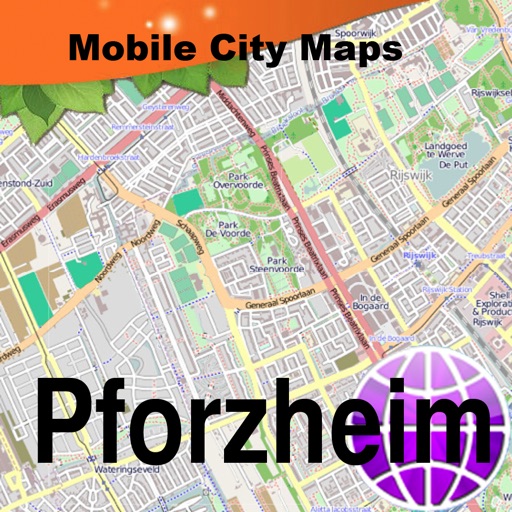 Pforzheim Street Map. icon