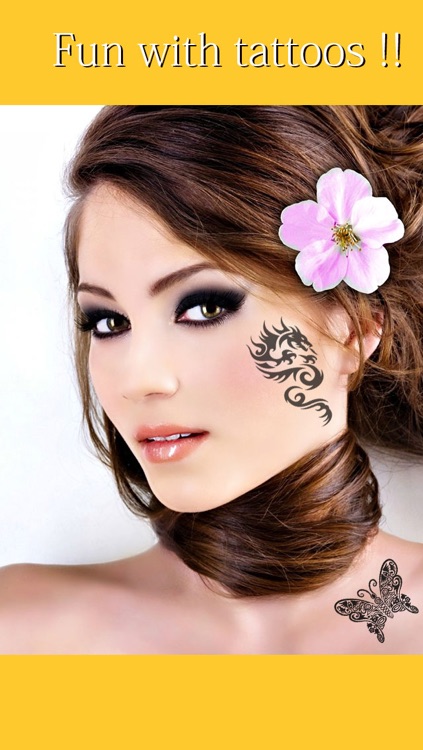 Tattoo Mania Cam - Pimp My hottest custom ink art designs with camera !!