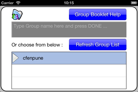 Group Booklet screenshot 2