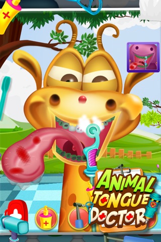 Animal Tongue Doctor Cleaner, Dentist Fun Pack Game For kids, Family, Boy And Girls screenshot 2
