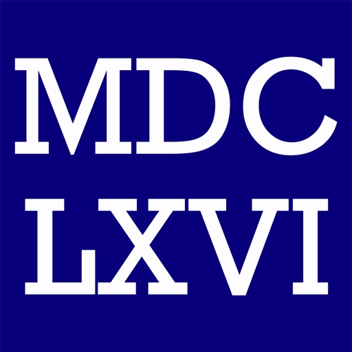 MDCLXVI - Roman Numerals Converter