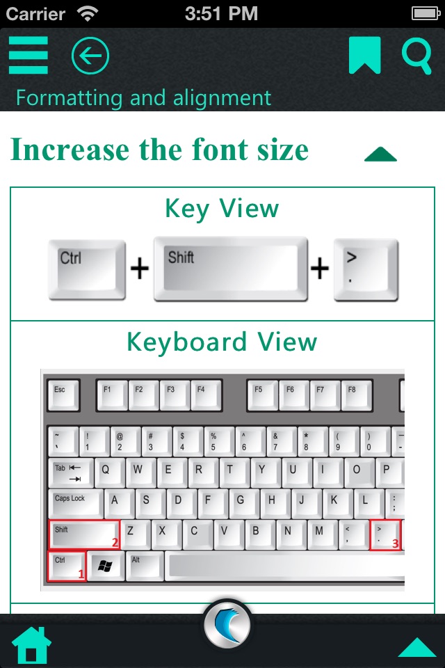 Keyboard Shortcuts for MS Office 2013 by WAGmob screenshot 3