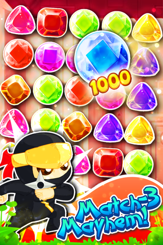 Jewel s Ninja Match-3 - diamond game and kids digger s mania hd free Games