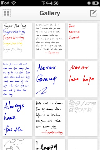 FingerNote - Handwriting screenshot 3