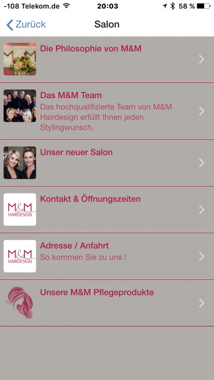 Die M&M Hairdesign App für unsere Kunden