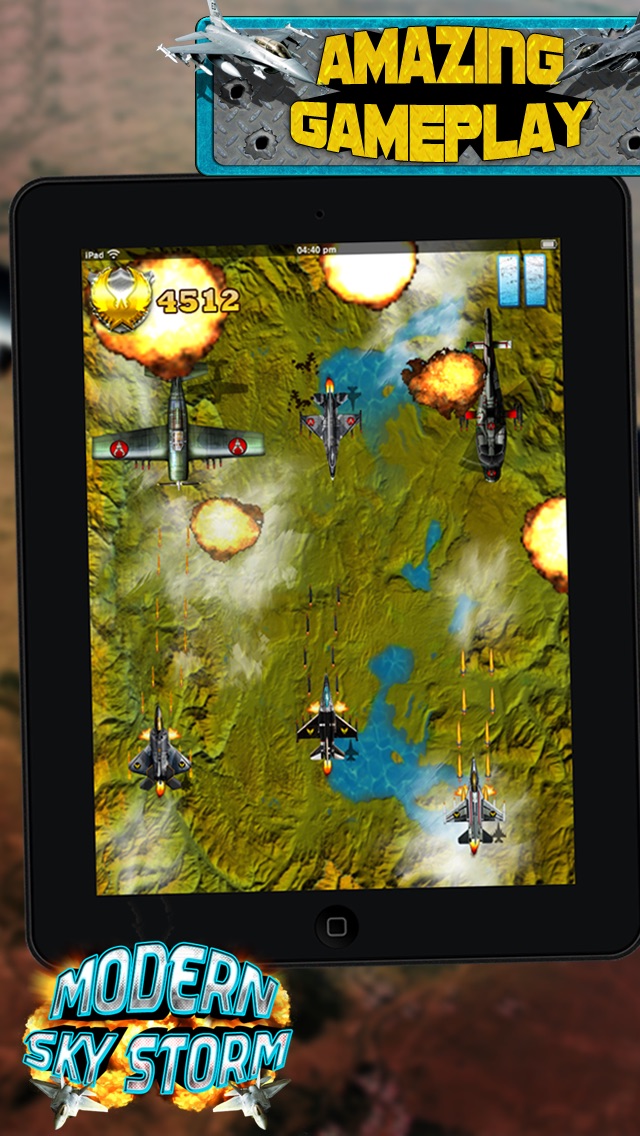 MODERN SKY STORM: F18 SIMULATOR SHOOTING AIR-PLANE JET FLIGHT WAR COMBAT HD 1.1 IOS