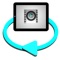 This APP allows you to copy videos from the iTunes library and play them in a loop on the iPad