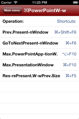 Shortcuts for Mac PowerPoint screenshot 4