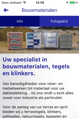 Bouwmaterialen Vanbever screenshot 3