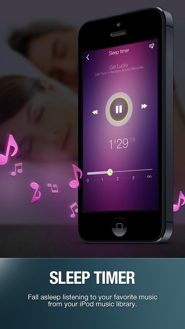 Alarm Clock Wake Up Time with musical sleep timer & local weather info Screenshot 2