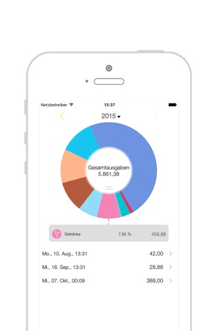 Gold Journal Lite - Quick bookkeeping, easy financial management screenshot 2