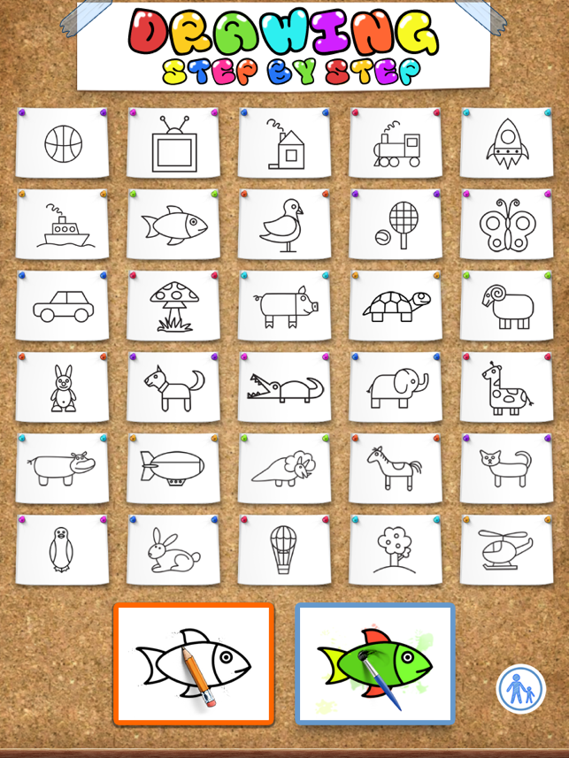 ‎Drawing for Kids (step by step) Screenshot