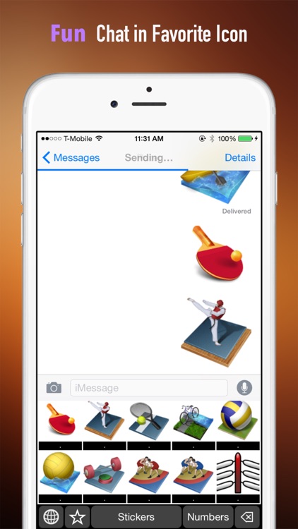Sports Theme Stickers Keyboard: Using Sport Icons to Chat screenshot-3