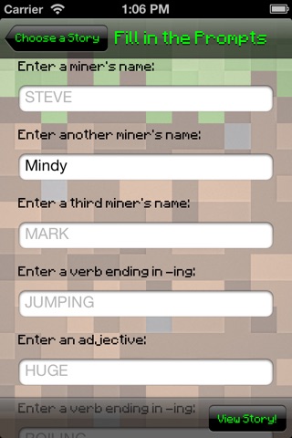Mine Libs - Ad Libs for Minecraft screenshot 3