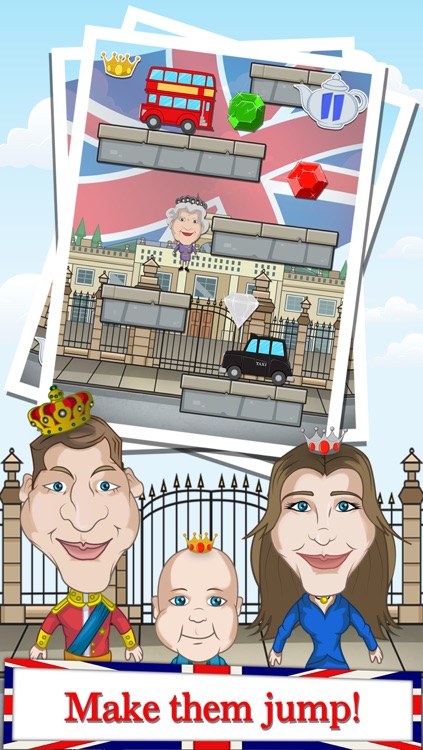 A Royal Baby Jump FREE- Featuring William, Kate and The Queen