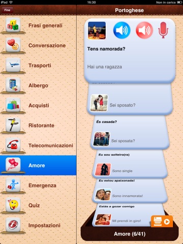 iTalk Portuguese:  Conversation guide - Learn to speak a language with audio phrasebook, vocabulary expressions, grammar exercises and tests for english speakers HD screenshot 2