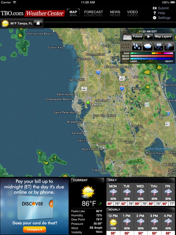 Tampa Bay Weather from TBO for iPad