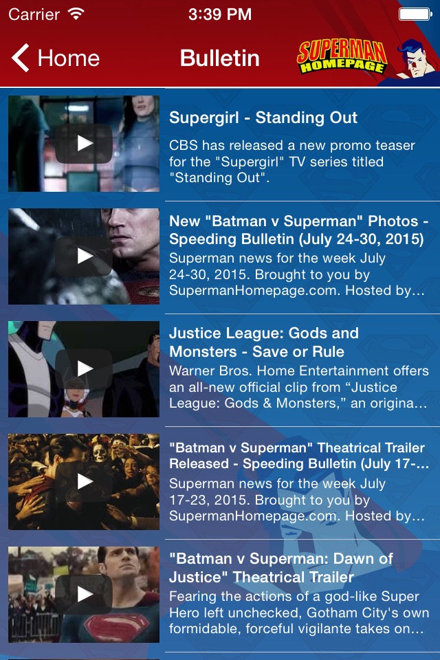 Superman Homepage screenshot 4