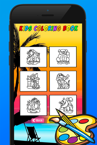 Cat & Dog Coloring Book for Kid Games screenshot 3