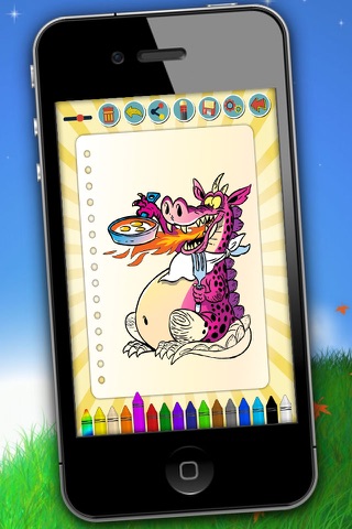 Paint dragons Magical and paste stickers - Premium screenshot 3