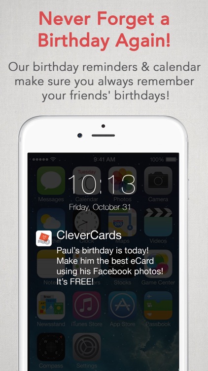 CleverCards: Greeting Cards & eCards for Facebook screenshot-3