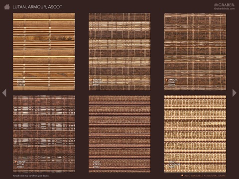 Graber Natural Shades Sample Book screenshot 4