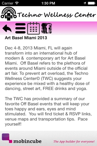 Off Art Basel Miami 2013 screenshot 2