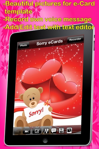 Sorry Cards with photo editor.Send sorry greeting card and custom apology ecards with text and voice messages! screenshot 2