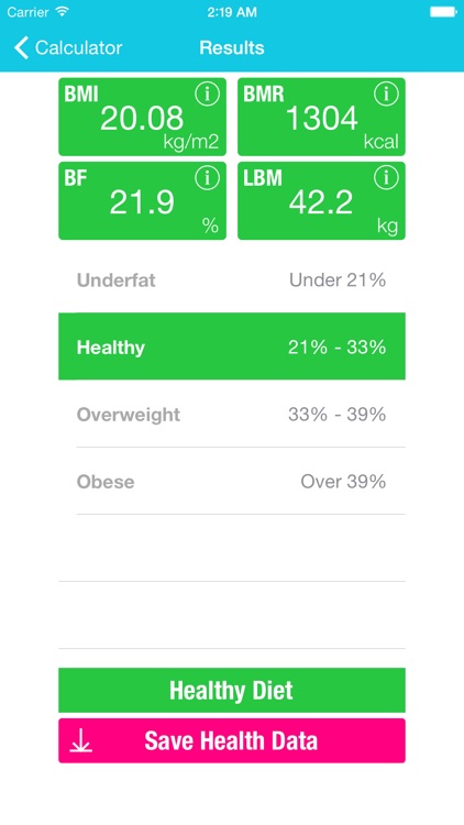 Fit Calculator - Calculate BMI, BMR, BFP, LBM for Health