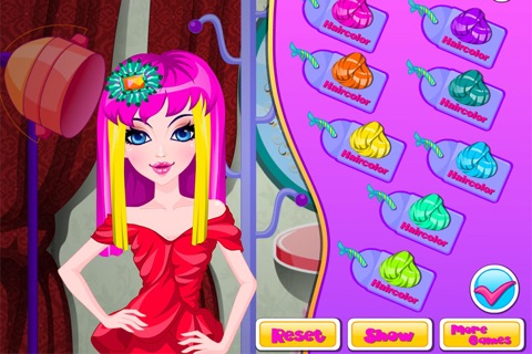 Princess hair salon game screenshot 4