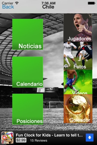 Futbol Chile : Primera A, libertadores screenshot 2