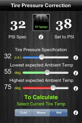 Game screenshot Tire Pressure Correction apk