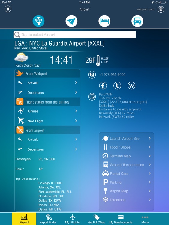LaGuardia Airport LGA + Flight Tracker Premium HD New York