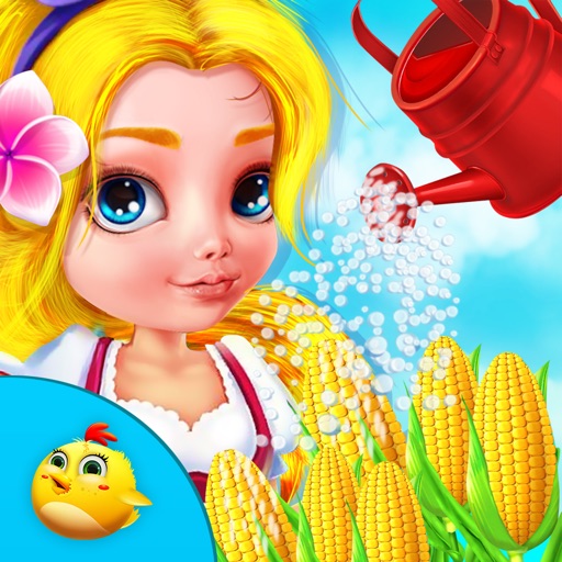 Baby Girl Farm Activities Icon