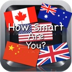 How Smart Are You? Country and Territory Flags Edition - A Flag Logo Memory Concentration Trivia Quiz Game Free: From the creator of The Moron Quiz / Test - Similar to 4 pics 1 word apps