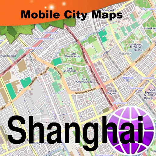 Shanghai Street Map. icon